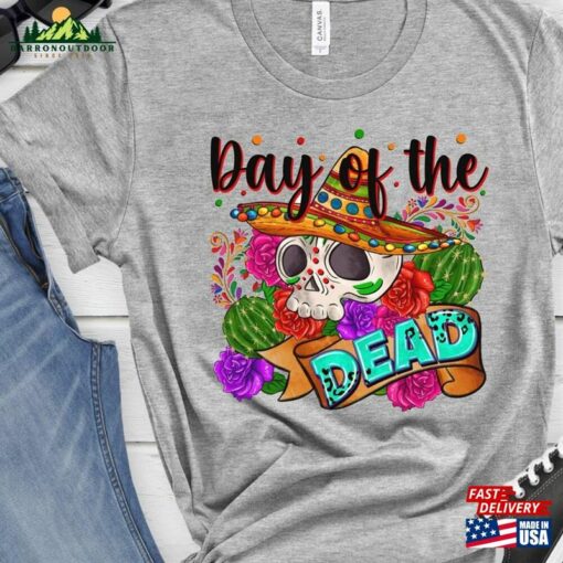 Day Of The Dead Shirt Dia De Los Muertos Sugar Skull Unisex Sweatshirt