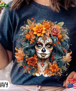 Day Of The Dead Shirt Halloween Costume 2023 Skeleton Sweatshirt T-Shirt