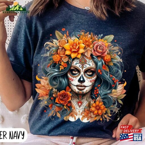 Day Of The Dead Shirt Halloween Costume 2023 Skeleton Sweatshirt T-Shirt