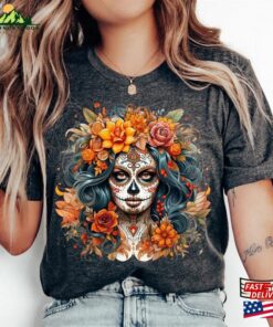 Day Of The Dead Shirt Halloween Costume 2023 Skeleton Sweatshirt T Shirt 4