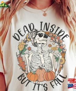 Dead Inside But It’s Fall Shirt Halloween Comfort Colors Classic Unisex
