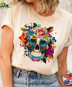 Dia De Los Muertos Shirt Day Of The Dead Mariposa Mexican Halloween T-Shirt Hoodie