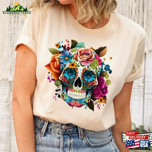 Dia De Los Muertos Shirt Day Of The Dead Mariposa Mexican Halloween T-Shirt Hoodie