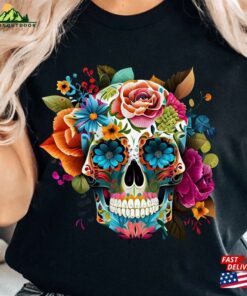 Dia De Los Muertos Shirt Day Of The Dead Mariposa Mexican Halloween T-Shirt Hoodie