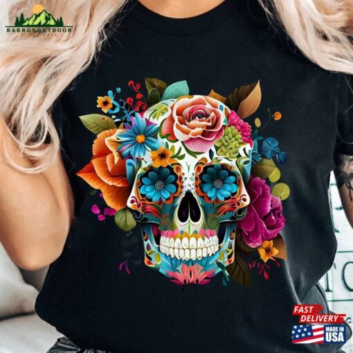 Dia De Los Muertos Shirt Day Of The Dead Mariposa Mexican Halloween T-Shirt Hoodie