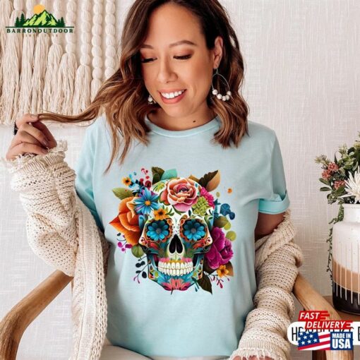 Dia De Los Muertos Shirt Day Of The Dead Mariposa Mexican Halloween T-Shirt Hoodie