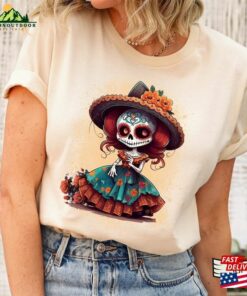 Dia De Los Muertos Shirt Halloween Costume 2023 Sugar Skull Day Of The Dead T-Shirt Hoodie