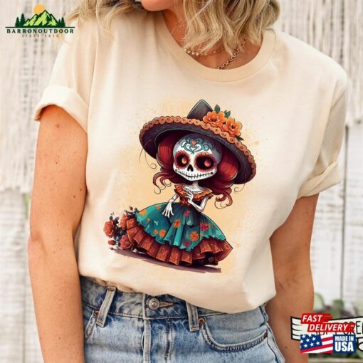 Dia De Los Muertos Shirt Halloween Costume 2023 Sugar Skull Day Of The Dead T-Shirt Hoodie