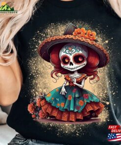 Dia De Los Muertos Shirt Halloween Costume 2023 Sugar Skull Day Of The Dead T-Shirt Hoodie