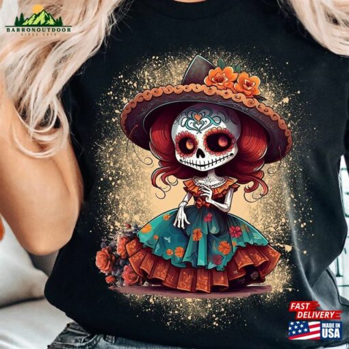 Dia De Los Muertos Shirt Halloween Costume 2023 Sugar Skull Day Of The Dead T-Shirt Hoodie