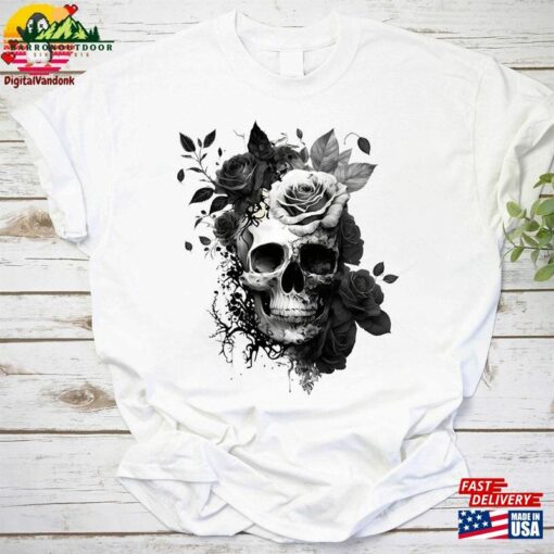 Dia De Los Muertos Skull 2023 Vintage T-Shirt Halloween Shirt Skeleton Classic Sweatshirt