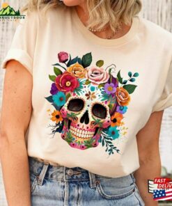Dia De Los Muertos T-Shirt Day Of The Dead Sugar Skull Tshirt Hoodie