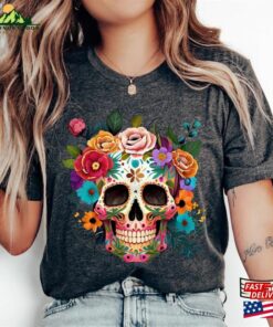 Dia De Los Muertos T Shirt Day Of The Dead Sugar Skull Tshirt Hoodie 3