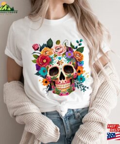 Dia De Los Muertos T Shirt Day Of The Dead Sugar Skull Tshirt Hoodie 4