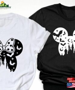 Disney 2023 Halloween Couple Shirt Disneyland Trip Mickey Minnie T-Shirt Unisex