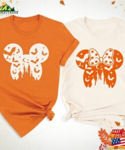 Disney 2023 Halloween Couple Shirt Disneyland Trip Mickey Minnie T-Shirt Unisex