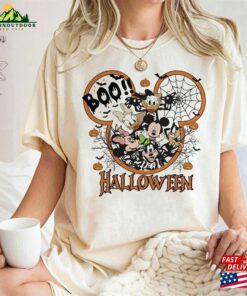 Disney 2023 Halloween Mickey Minnie And Friends Shirt Boo Custom Sweatshirt Classic
