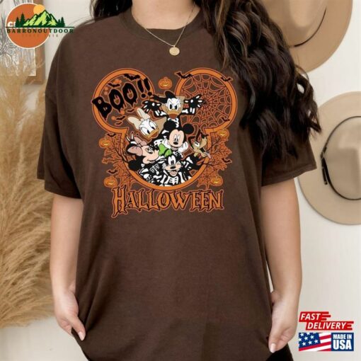 Disney 2023 Halloween Mickey Minnie And Friends Shirt Boo Custom Sweatshirt Classic