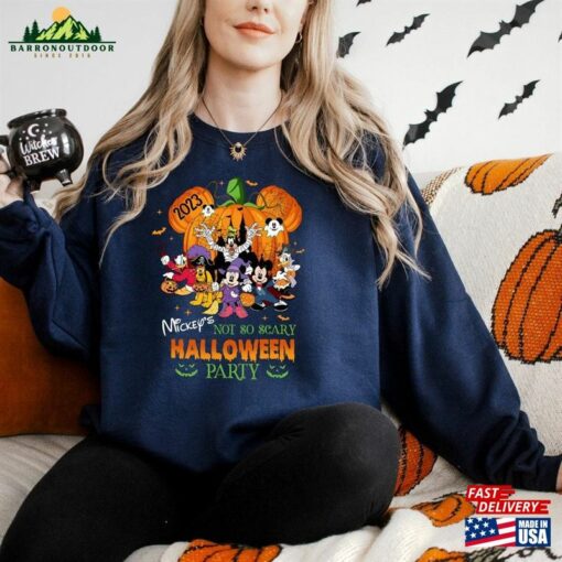 Disney 2023 Halloween Party Sweatshirt Mickey’s Not So Scary Unisex Hoodie