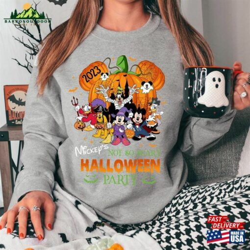 Disney 2023 Halloween Party Sweatshirt Mickey’s Not So Scary Unisex Hoodie