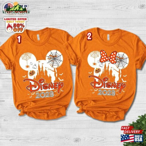 Disney 2023 Halloween Shirt Custom Mickey Minnie Hoodie Sweatshirt