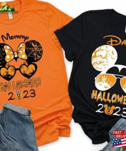 Disney 2023 Halloween Sweatshirt Custom Tee Mickey Minnie Shirt T-Shirt Hoodie