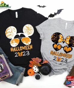 Disney 2023 Halloween Sweatshirt Custom Tee Mickey Minnie Shirt T-Shirt Hoodie