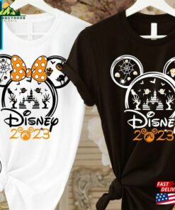 Disney 2023 Mickey And Minnie Mouse Halloween Shirt World Disneyland Vacation Trip Shirts Classic Sweatshirt