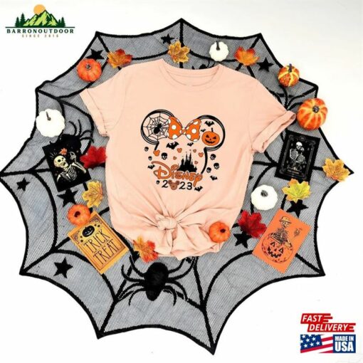 Disney 2023 Shirt Mickey Minnie Halloween Gift Custom Spooky Family T-Shirt Classic
