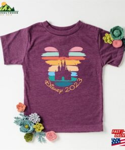 Disney 2023 Shirts Mickey Colorful Head Disneyland Unisex Classic 3
