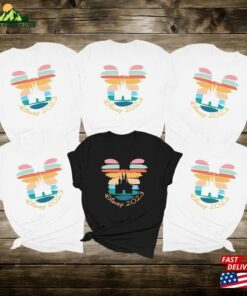 Disney 2023 Shirts Mickey Colorful Head Disneyland Unisex Classic 4