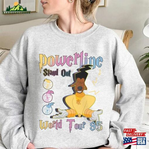 Disney A Goofy Movie Powerline Stand Out World Tour 95 Shirt Birthday Gift Ideas Walt T-Shirt Hoodie