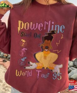 Disney A Goofy Movie Powerline Stand Out World Tour 95 Shirt Birthday Gift Ideas Walt T-Shirt Hoodie