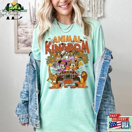 Disney Animal Kingdom Halloween Shirt Mickey And Friends Family Vacation 2023 Sweatshirt Classic