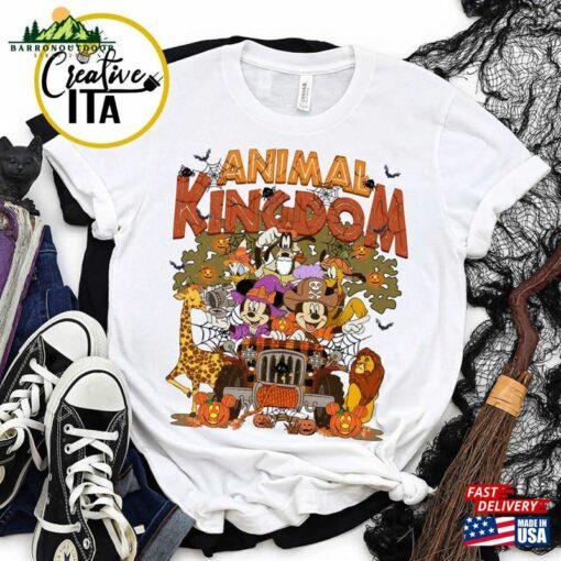 Disney Animal Kingdom Halloween Shirt Mickey And Friends Family Vacation 2023 Sweatshirt Hoodie