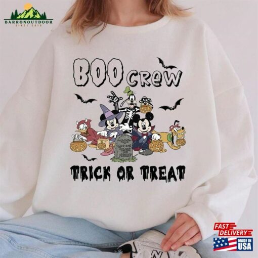Disney Boo Crew Halloween Shirt Shirts Mickey And Friends Hoodie Unisex