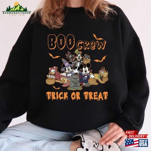 Disney Boo Crew Halloween Shirt Shirts Mickey And Friends Hoodie Unisex