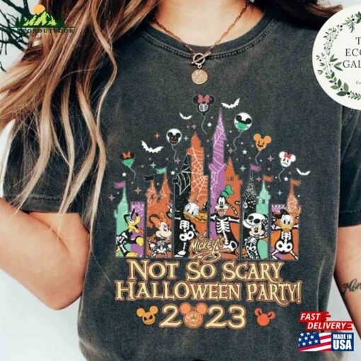 Disney Castle Halloween Shirt Mickey’s Not So Scary Party Sweatshirt T-Shirt