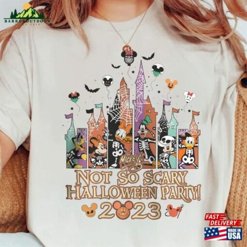 Disney Castle Halloween Shirt Mickey’s Not So Scary Party T-Shirt Classic Hoodie