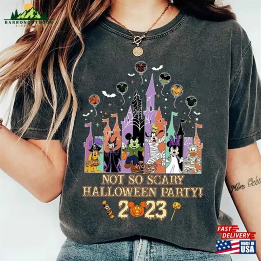 Disney Castle Halloween Shirt Mickey’s Not So Scary Party T-Shirt Hoodie