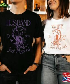 Disney Couple Wife Husband Est 2023 Jack Sally Shirt Mr And Mrs Skellington Unisex Hoodie
