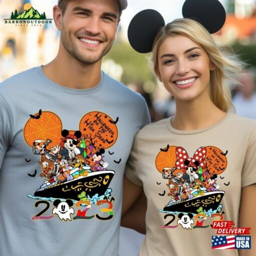 Disney Cruise Halloween Shirt Couple On The High Seas T-Shirt Hoodie