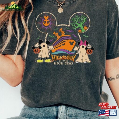 Disney Cruise Halloween Shirt On The High Seas Mickey Unisex Classic