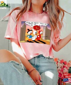 Disney Duck Huey Dewey And Louie Trick Or Treat Halloween Vintage 2023 Comfort Colors® Shirt Sweatshirt Classic