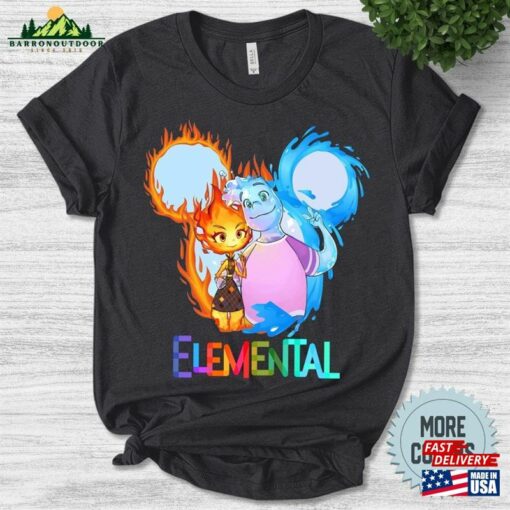 Disney Elemental 2023 Shirt Pixar Ember Wade Clod Grale Hoodie T-Shirt