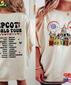 Disney Epcot World Tour 2023 Shirt Walt Drink Around The Sweatshirt Hoodie
