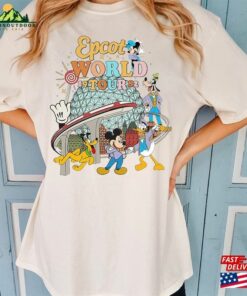 Disney Epcot World Tour Comfort Colors Shirt Retro Mickey And Friends Sweatshirt T-Shirt
