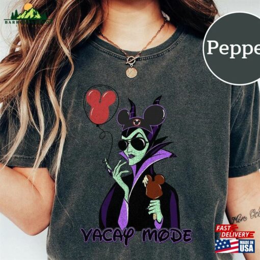 Disney Funny Maleficent Vacay Mode Comfort Color Shirt Villains Sweatshirt Unisex