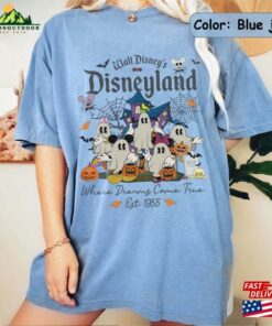 Disney Ghost Halloween Shirt Vintage Disneyland Trick Or Treat Mickey Classic Hoodie 3