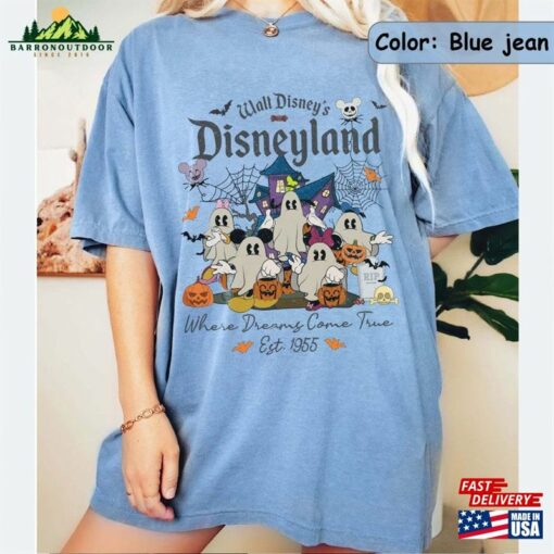 Disney Ghost Halloween Shirt Vintage Disneyland Trick Or Treat Mickey Classic Hoodie